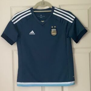 AFA Argentine Football Soccer Association blue jersey size medium